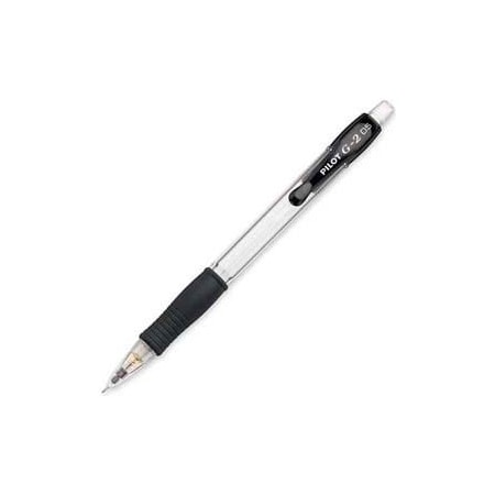 Pilot Pilot G2 Mechanical Pencil, Rubber Grip, Refillable, 0.5mm, Black, Dozen 51014
